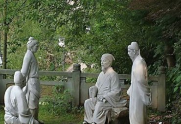 河南某景区古代名人朱熹讲学石雕项目