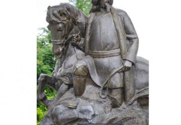 云南某景区古代名人忽必烈铜雕项目