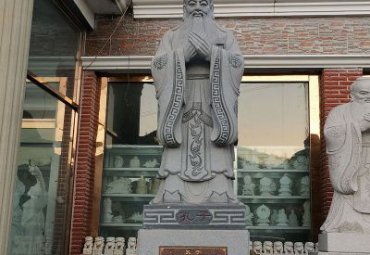 陕西某广场大理石孔子雕塑项目