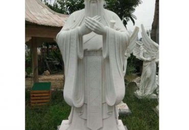河北某校园大理石孔子雕塑项目