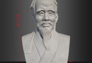 湖南某医院汉白玉华佗胸像雕塑工程