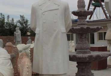 江苏某广场汉白玉挥手毛主席石雕工程